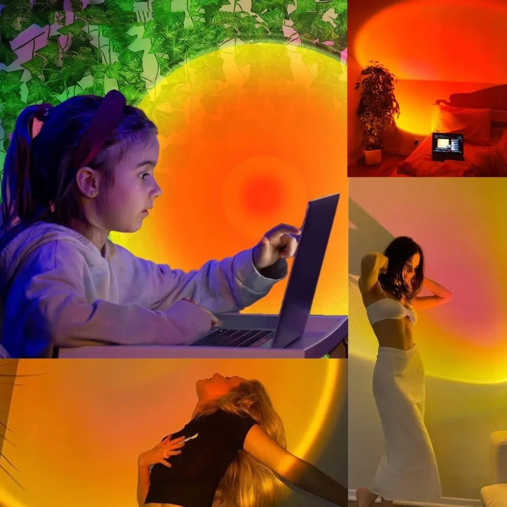 🌅 Projektor Światła Zachodzącego Słońca LED iStrip App - obrazek 3