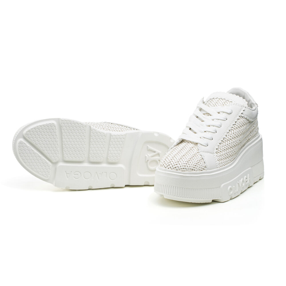 Sneakersy Damskie OLAVOGA VACANCY 2025 Ecru - obrazek 5