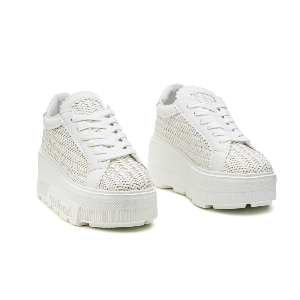 Sneakersy Damskie OLAVOGA VACANCY 2025 Ecru - obrazek 4