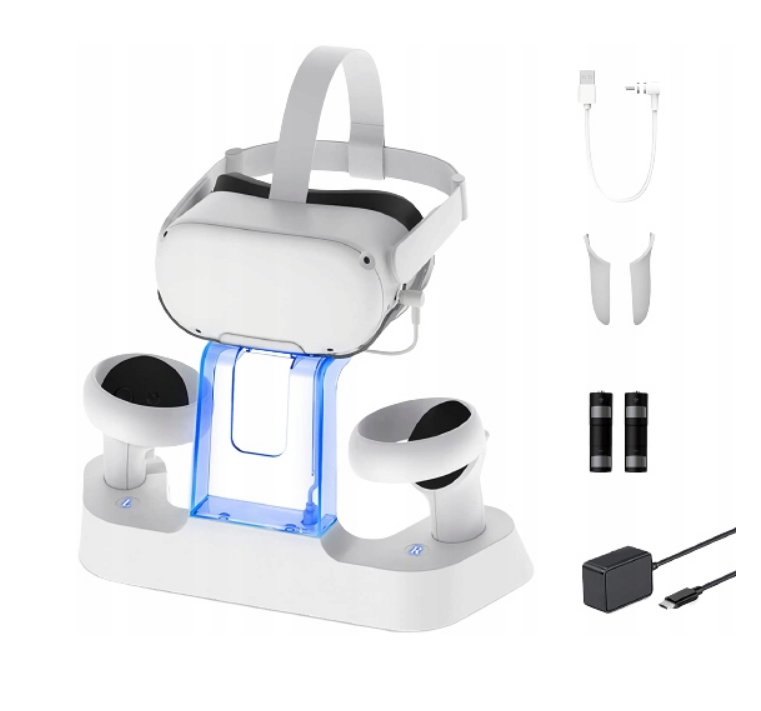 🔋 Stacja ładująca LED NexiGo S20 do Meta Quest 2 / Quest 3