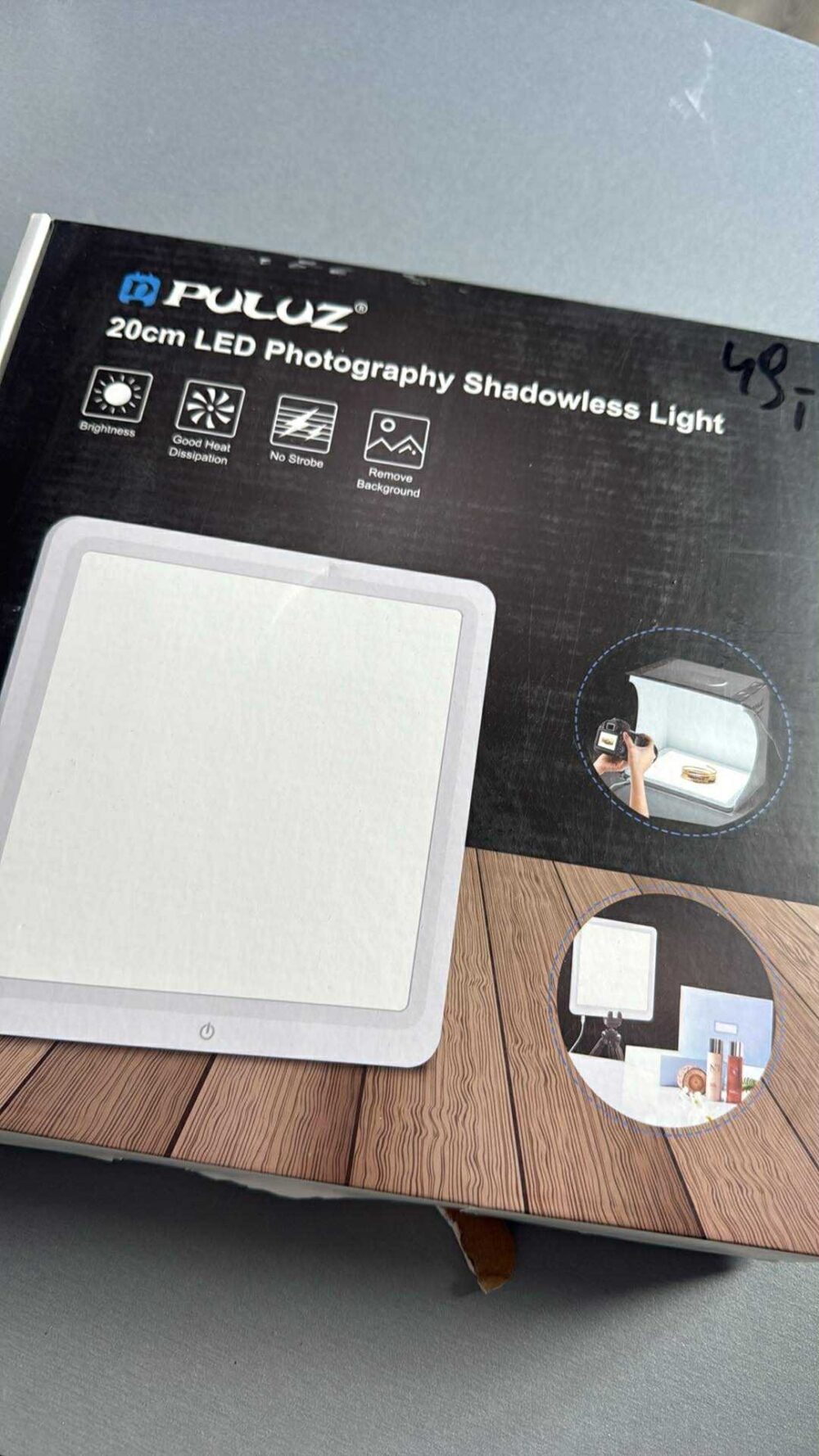 💡 PULUZ 20 cm Podkładka, lampa LED do namiotu studyjnego, bezcieniowe zdjęcia produktów - obrazek 2