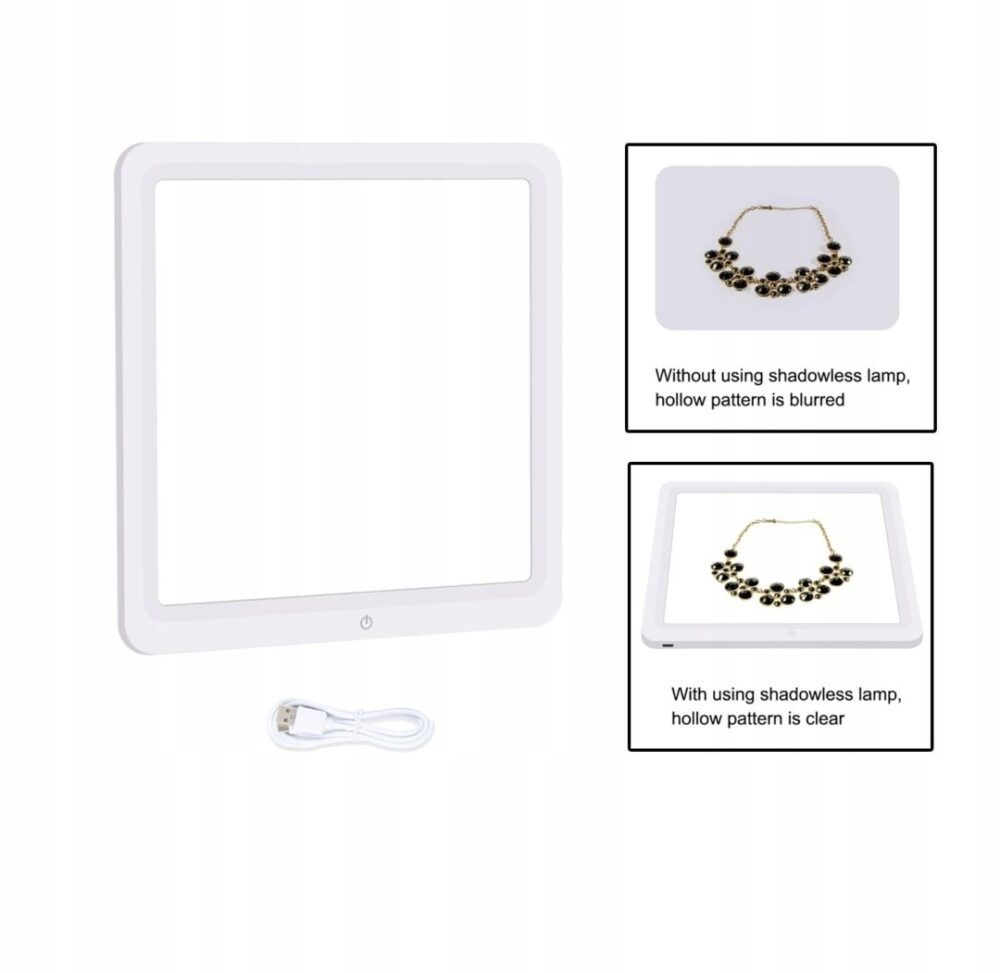 💡 PULUZ 20 cm Podkładka, lampa LED do namiotu studyjnego, bezcieniowe zdjęcia produktów - obrazek 3