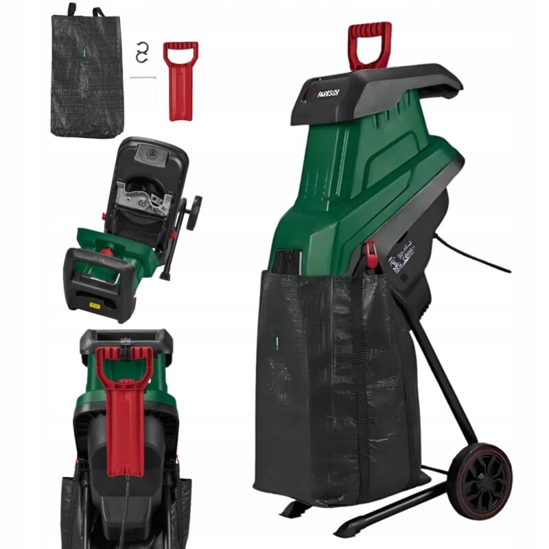 🌳 Rozdrabniacz nożowy do gałęzi 2400 W – Parkside PEMH 2400 A1- powystawowy