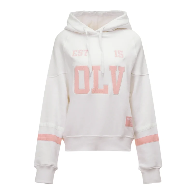 Bluza Damska GRAPE 2026 OLAVOGA – biała bluza damska z kapturem | modna, komfortowa, casual