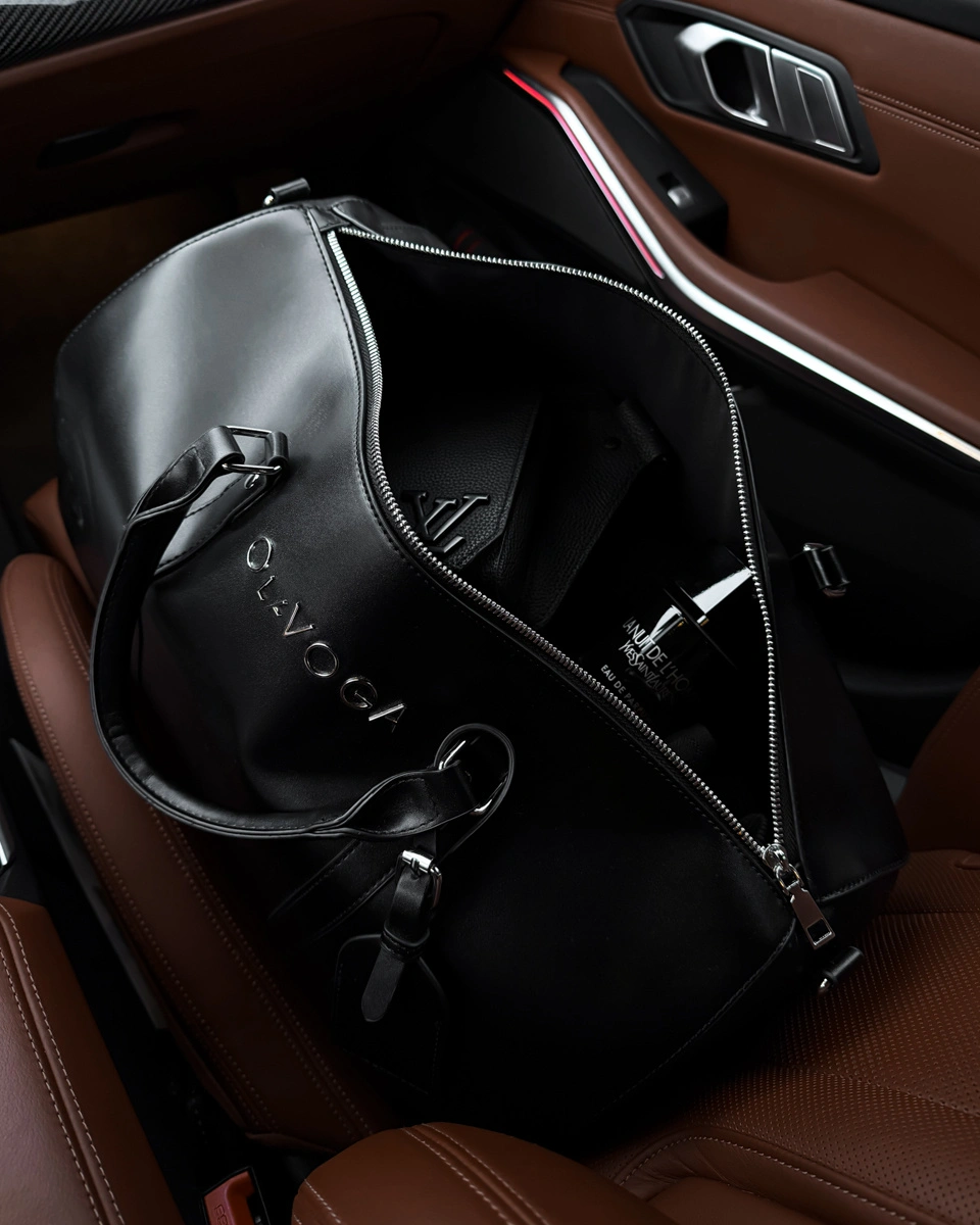 💼Torba męska czarna Olavoga Zorvino – elegancka torba na ramię i do ręki | stylowa torba męska premium - obrazek 2