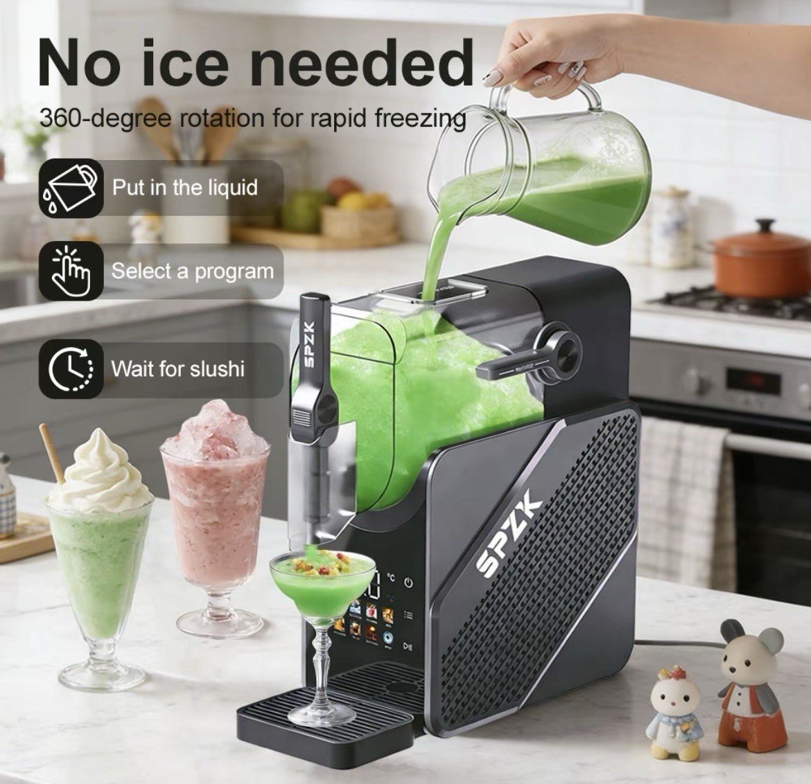 Maszyna do slushy 2 l – domowa maszyna do mrożonych napojów i deserów - używana - obrazek 6