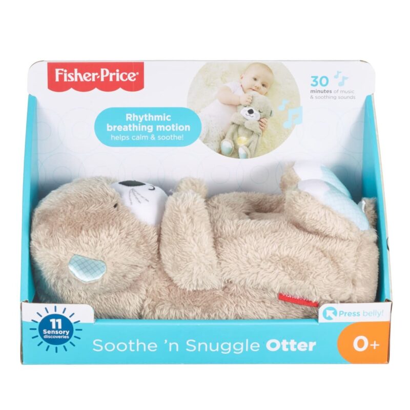 Fisher-Price Soothe 'n Snuggle Otter – Interaktywna wydra usypianka z oddychaniem🦦