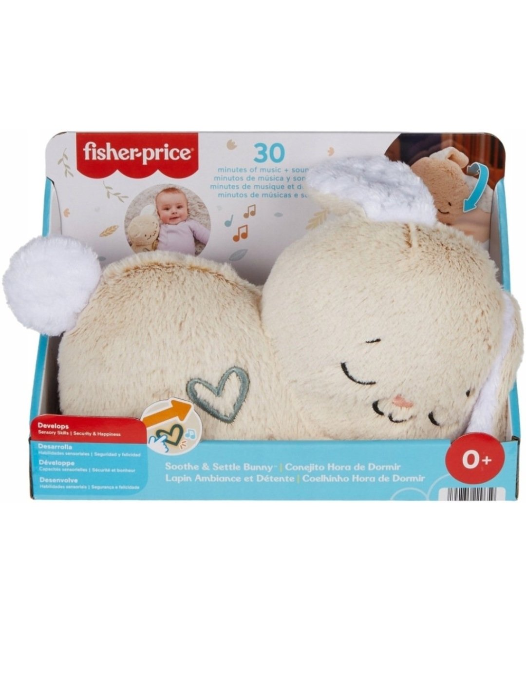 Fisher-Price Śpiący Króliczek Usypiacz Uspokajacz 0+ - obrazek 3