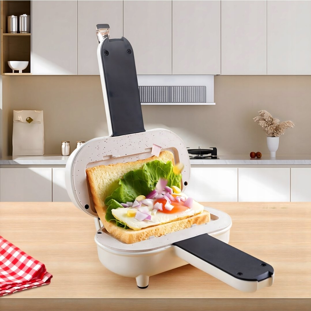 Opiekacz do kanapek RealG 1211 700W toster sandwich biały - obrazek 7