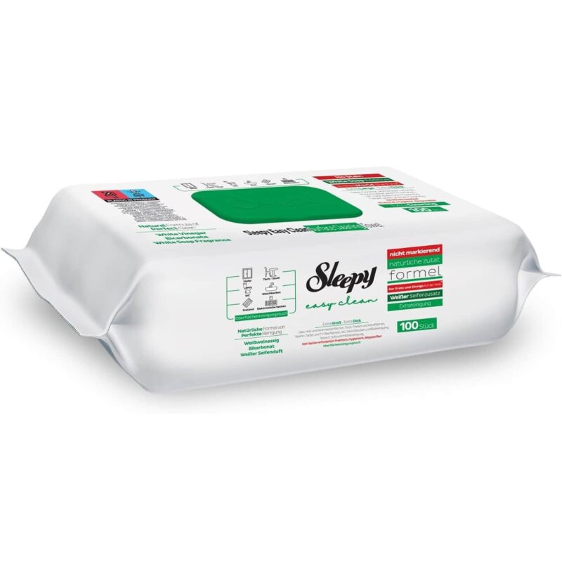 Chusteczki nawilżane do sprzątania Sleepy Easy Clean 100 szt. XXL – White Soap