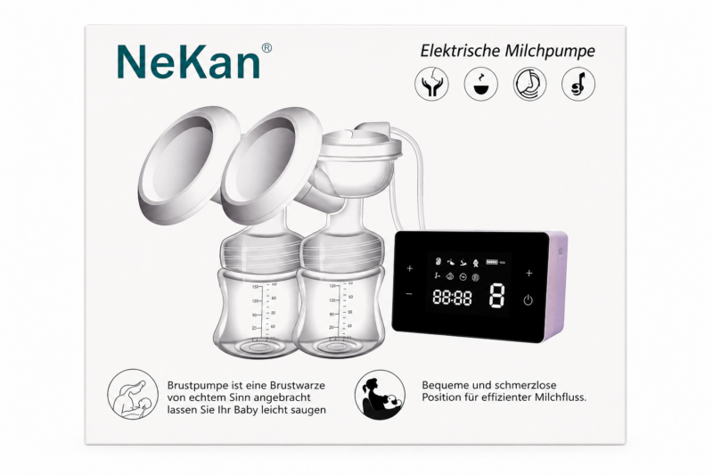 NeKan podwójny laktator elektryczny z wyświetlaczem LCD