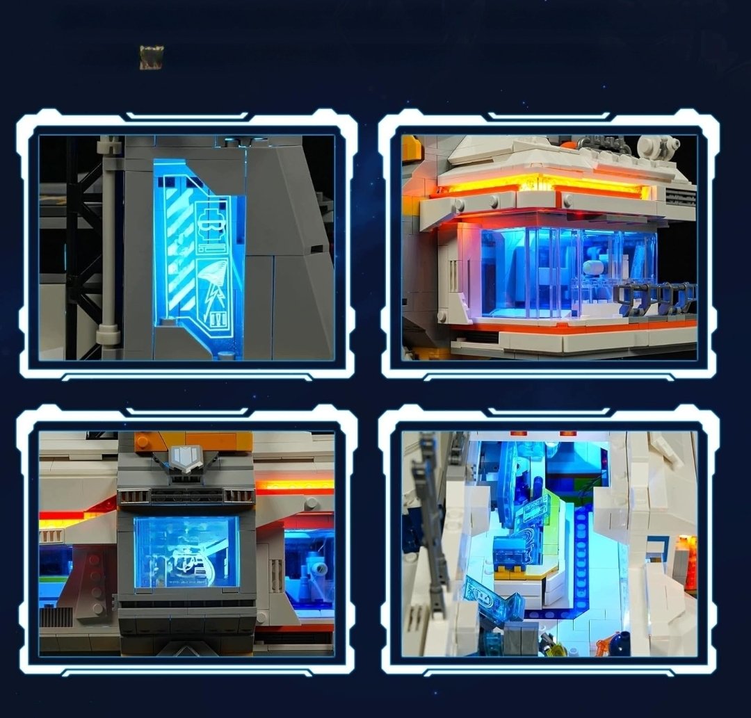 LUMIBRICKS 20007 Alien Frontier Bounty Hub klocki 2309 el. LED 16+ - obrazek 3