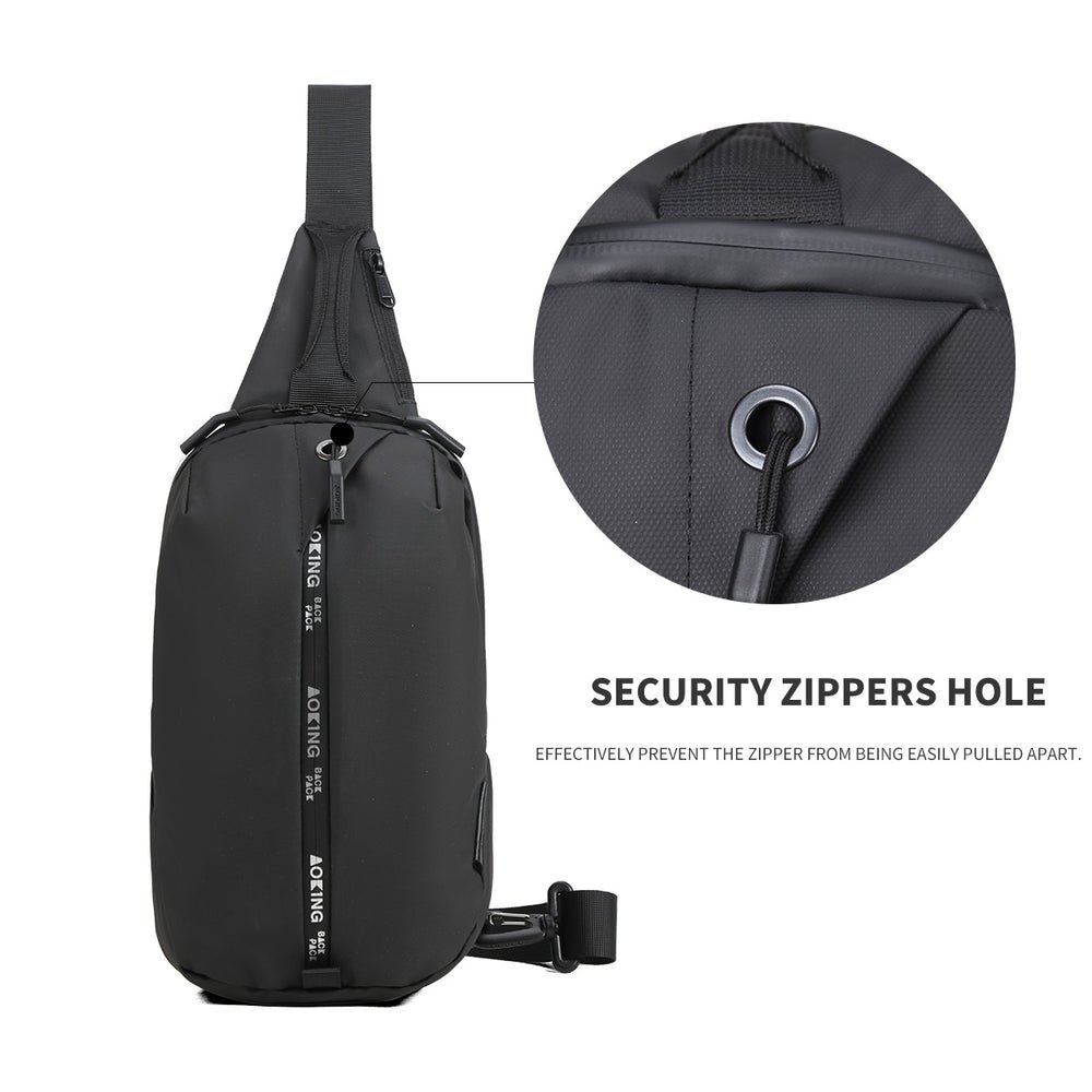 AOKING SY95070 plecak jednoramienny torba na ramię Sling Bag czarny - obrazek 4