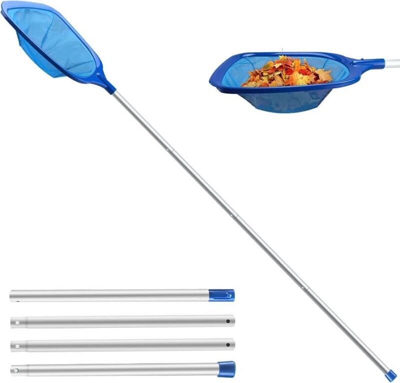 Jsdoin siatka do czyszczenia basenu 161 cm – podbierak z aluminiowym trzonkiem